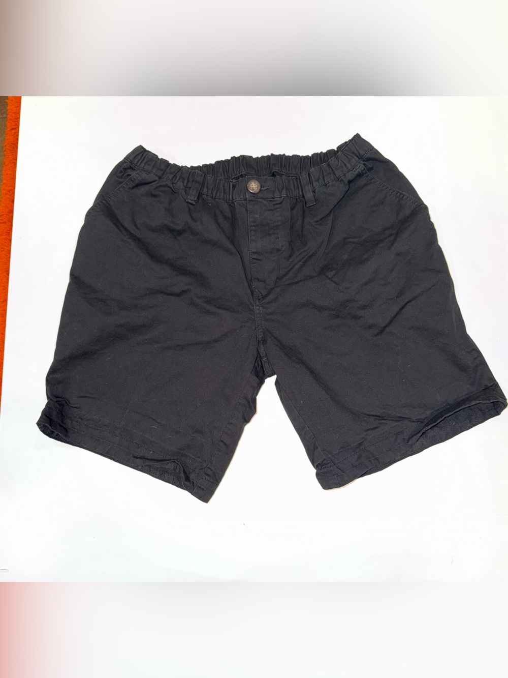 chubbies 7” Black Elastic-Waist Casual Shorts